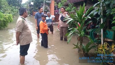 Sejumlah Desa di Kecamatan Jepon Terendam Banjir