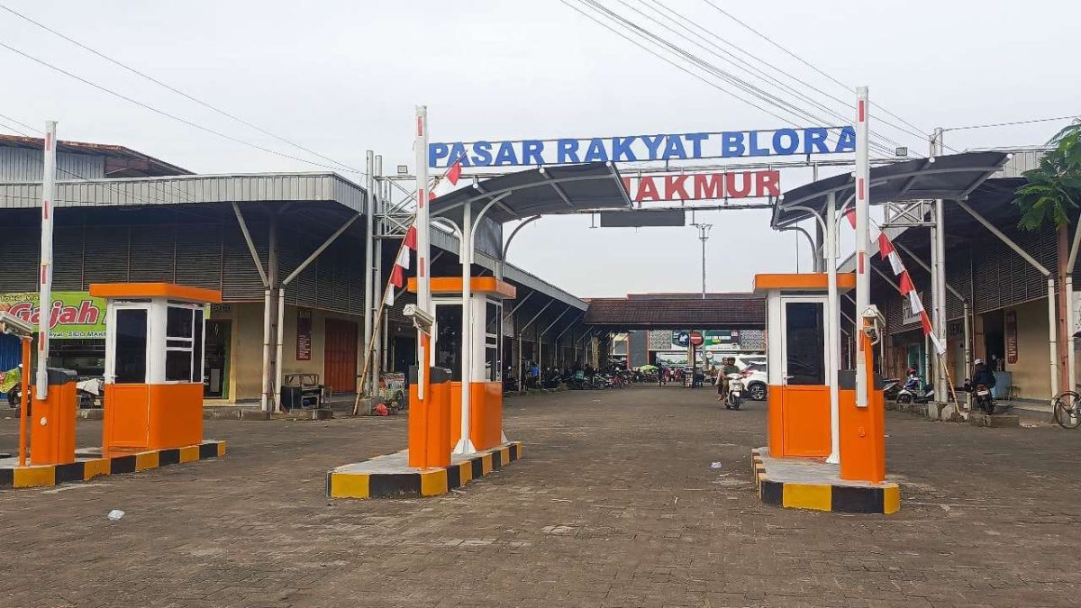 Pasar Sido Makmur Blora terpasang fasilitas E Parkir