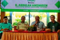 H. Abdullah Aminudin, anggota Komisi B DPRD Jawa Tengah gelar FGD bersama wartawan Blora.