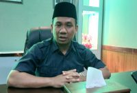 Ketua DPRD Blora, Mustopa di ruang kerjanya.