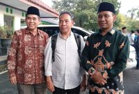 Prof. Dr. H. Musahadi, M.Ag., Ketua Umum Pengurus Wilayah Ikatan Alumni PMII (IKA PMII) Jawa Tengah bersama Ketua DPRD Blora, Mustopa.