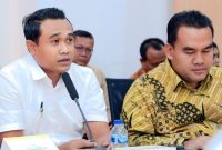 Wakil Ketua DPRD Blora, Lanova Candra Tirtaka bersama Bupati Blora Arief Rohman,