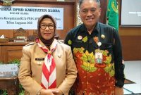 Wakil Bupati Blora, Sri Setyorini bersama Sekda Blora Komang Gede Irawadi.