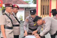 Sertijab di Halaman Mapolres Blora.
