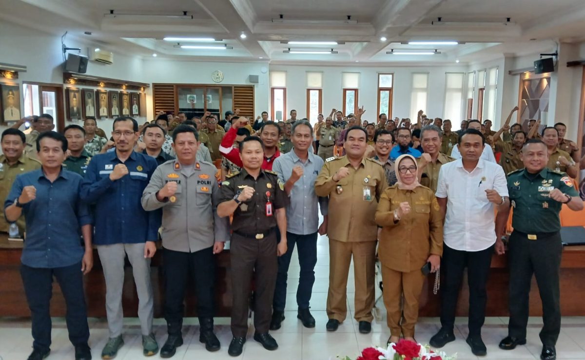 Rapat koordinasi di Gedung Setda Blora.