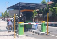 Situasi pintu keluar RSUD R. Soetidjono Blora. 