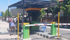 Situasi pintu keluar RSUD R. Soetidjono Blora.